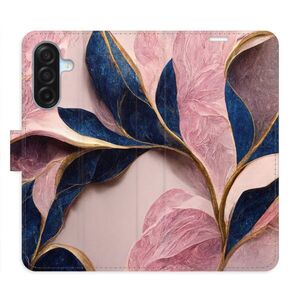 Flipové pouzdro iSaprio - Pink Leaves - Samsung Galaxy A17 / A17 5G obraz