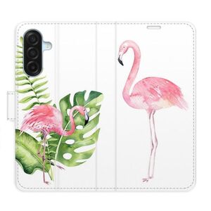 Flipové pouzdro iSaprio - Flamingos - Samsung Galaxy A17 / A17 5G obraz