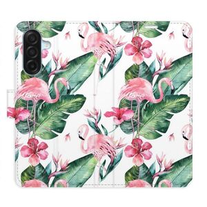 Flipové pouzdro iSaprio - Flamingos Pattern - Samsung Galaxy A17 / A17 5G obraz