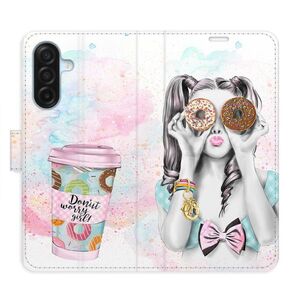 Flipové pouzdro iSaprio - Donut Worry Girl - Samsung Galaxy A17 / A17 5G obraz