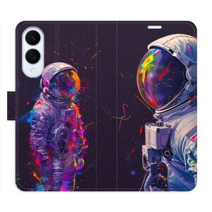 Flipové pouzdro iSaprio - Neon Astronaut 02 - Samsung Galaxy S25 Edge obraz