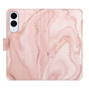 Flipové pouzdro iSaprio - RoseGold Marble - Samsung Galaxy S25 Edge obraz