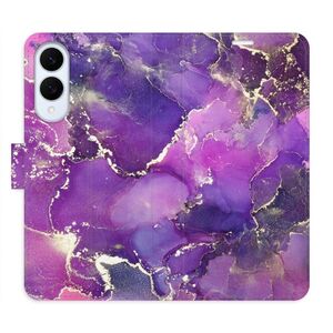 Flipové pouzdro iSaprio - Purple Marble - Samsung Galaxy S25 Edge obraz