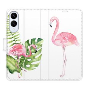 Flipové pouzdro iSaprio - Flamingos - Samsung Galaxy S25 Edge obraz