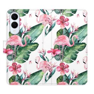 Flipové pouzdro iSaprio - Flamingos Pattern - Samsung Galaxy S25 Edge obraz