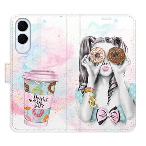Flipové pouzdro iSaprio - Donut Worry Girl - Samsung Galaxy S25 Edge obraz