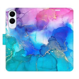 Flipové pouzdro iSaprio - BluePink Paint - Samsung Galaxy S25 Edge obraz
