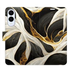 Flipové pouzdro iSaprio - BlackGold Marble - Samsung Galaxy S25 Edge obraz