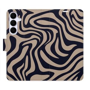 Flipové pouzdro iSaprio - Zebra Black 02 - Samsung Galaxy S25 FE obraz