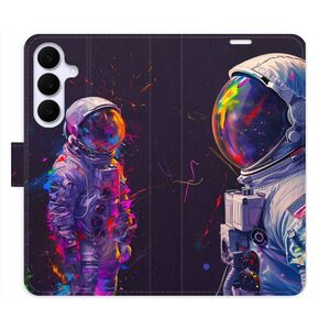 Flipové pouzdro iSaprio - Neon Astronaut 02 - Samsung Galaxy S25 FE obraz