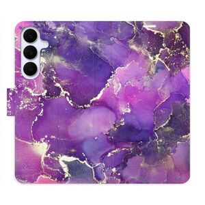 Flipové pouzdro iSaprio - Purple Marble - Samsung Galaxy S25 FE obraz