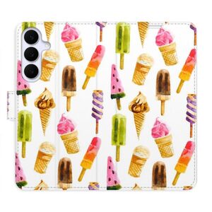 Flipové pouzdro iSaprio - Ice Cream Pattern - Samsung Galaxy S25 FE obraz