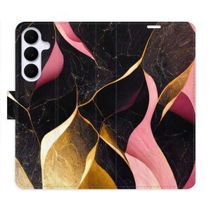 Flipové pouzdro iSaprio - Gold Pink Marble 02 - Samsung Galaxy S25 FE obraz