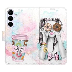 Flipové pouzdro iSaprio - Donut Worry Girl - Samsung Galaxy S25 FE obraz