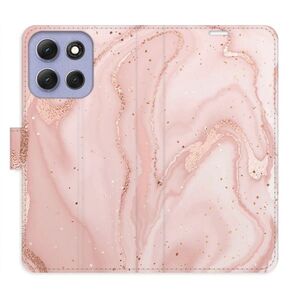 Flipové pouzdro iSaprio - RoseGold Marble - Motorola Moto G86 5G obraz
