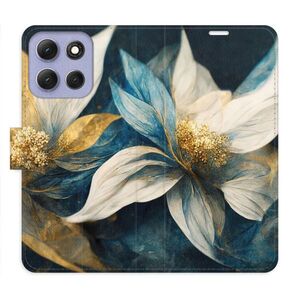 Flipové pouzdro iSaprio - Gold Flowers - Motorola Moto G86 5G obraz