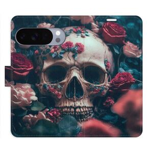Flipové pouzdro iSaprio - Skull in Roses 02 - Google Pixel 10 / 10 Pro obraz