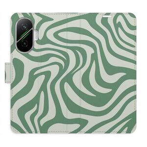 Flipové pouzdro iSaprio - Zebra Green 02 - Poco F7 obraz