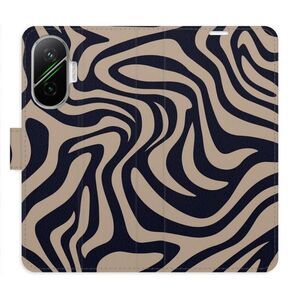 Flipové pouzdro iSaprio - Zebra Black 02 - Poco F7 obraz