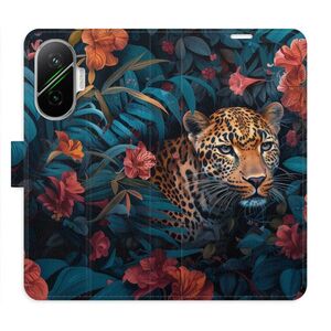 Flipové pouzdro iSaprio - Flower Jaguar 02 - Poco F7 obraz
