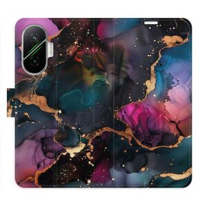Flipové pouzdro iSaprio - Dark Marble - Poco F7 obraz