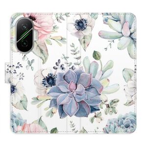 Flipové pouzdro iSaprio - Succulents - Poco F7 obraz