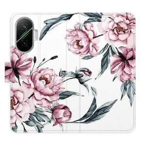 Flipové pouzdro iSaprio - Pink Flowers - Poco F7 obraz
