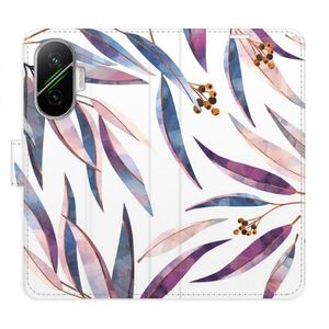 Flipové pouzdro iSaprio - Ornamental Leaves - Poco F7 obraz