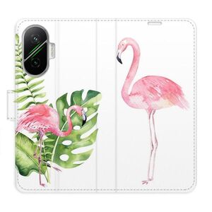 Flipové pouzdro iSaprio - Flamingos - Poco F7 obraz