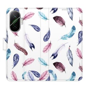 Flipové pouzdro iSaprio - Colorful Feathers - Poco F7 obraz
