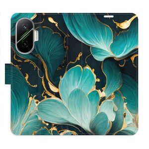 Flipové pouzdro iSaprio - Blue Flowers 02 - Poco F7 obraz