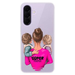 Silikonové pouzdro iSaprio - Super Mama - Two Boys - Samsung Galaxy A37 obraz