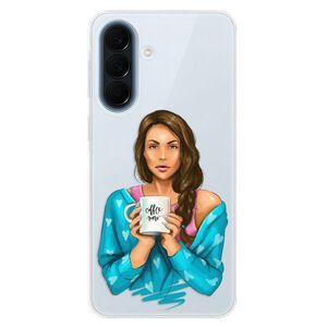 Silikonové pouzdro iSaprio - Coffe Now - Brunette - Samsung Galaxy A57 obraz
