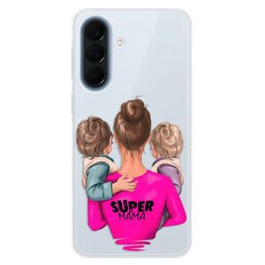 Silikonové pouzdro iSaprio - Super Mama - Two Boys - Samsung Galaxy A57 obraz