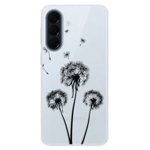 Silikonové pouzdro iSaprio - Three Dandelions - black - Samsung Galaxy A57 obraz