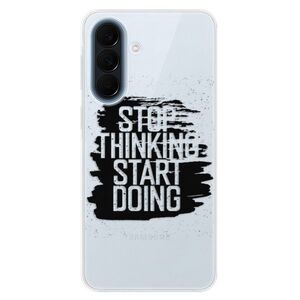 Silikonové pouzdro iSaprio - Start Doing - black - Samsung Galaxy A57 obraz