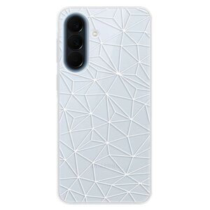 Silikonové pouzdro iSaprio - Abstract Triangles 03 - white - Samsung Galaxy A57 obraz