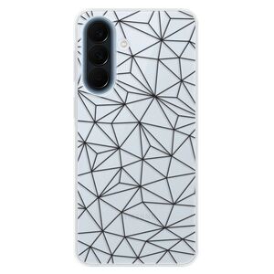 Silikonové pouzdro iSaprio - Abstract Triangles 03 - black - Samsung Galaxy A57 obraz