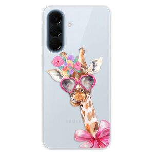 Silikonové pouzdro iSaprio - Lady Giraffe - Samsung Galaxy A57 obraz