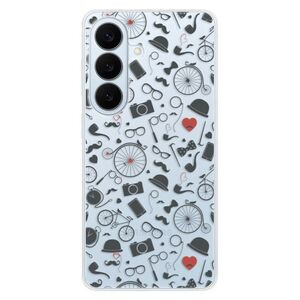 Silikonové pouzdro iSaprio - Vintage Pattern 01 - black - Samsung Galaxy S26+ obraz