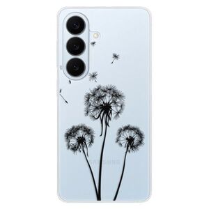 Silikonové pouzdro iSaprio - Three Dandelions - black - Samsung Galaxy S26+ obraz