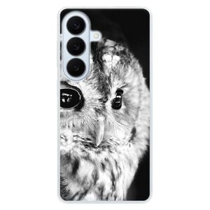 Silikonové pouzdro iSaprio - BW Owl - Samsung Galaxy S26 obraz