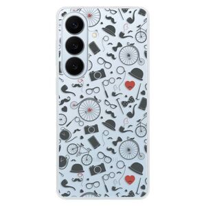 Silikonové pouzdro iSaprio - Vintage Pattern 01 - black - Samsung Galaxy S26 obraz