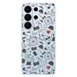 Silikonové pouzdro iSaprio - Vintage Pattern 01 - black - Samsung Galaxy S26 Ultra obraz