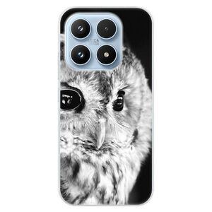 Silikonové pouzdro iSaprio - BW Owl - Xiaomi 17 obraz