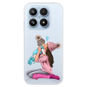 Silikonové pouzdro iSaprio - Kissing Mom - Brunette and Boy - Xiaomi 17 obraz