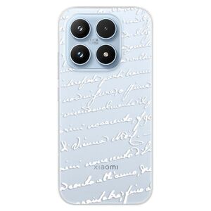 Silikonové pouzdro iSaprio - Handwriting 01 - white - Xiaomi 17 obraz