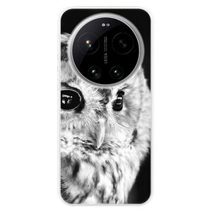 Silikonové pouzdro iSaprio - BW Owl - Xiaomi 17 Ultra obraz