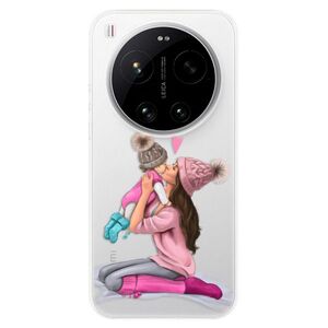 Silikonové pouzdro iSaprio - Kissing Mom - Brunette and Girl - Xiaomi 17 Ultra obraz