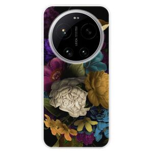 Silikonové pouzdro iSaprio - Dark Flowers - Xiaomi 17 Ultra obraz